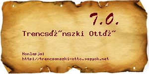 Trencsánszki Ottó névjegykártya